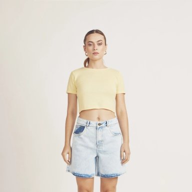 TOP MANGA CORTA PARA MUJER BELL