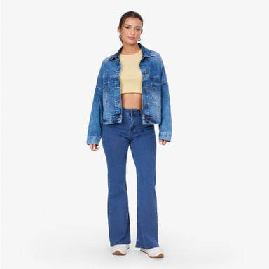 CASACA MUJER COTTONS JEANS LORENA OVERIZE - 2