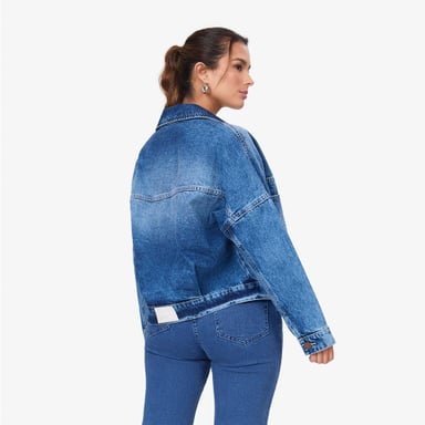 CASACA MUJER COTTONS JEANS LORENA OVERIZE - 3