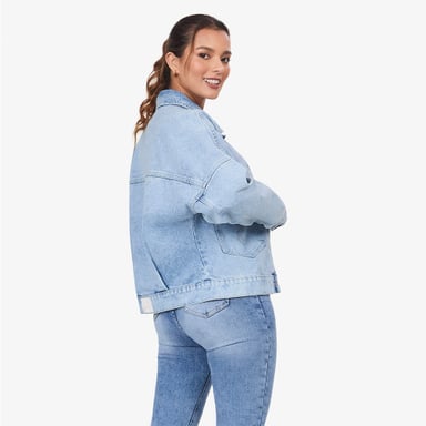 CASACA MUJER COTTONS JEANS LORENA OVERIZE - 4