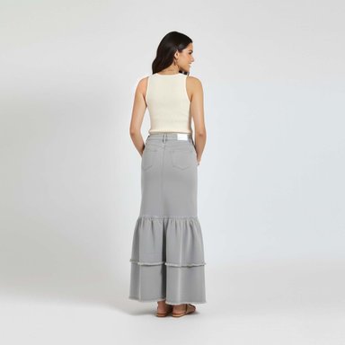 MAXI FALDA  MUJER COTTONS JEANS SEFORA - 2