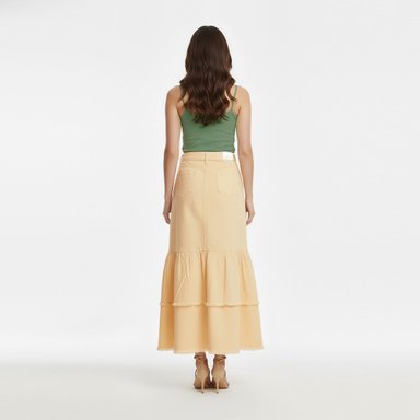 MAXI FALDA MUJER COTTONS JEANS SEFORA - 2
