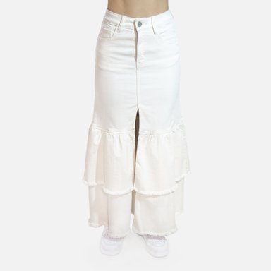 MAXI FALDA MUJER COTTONS JEANS SEFORA - 2
