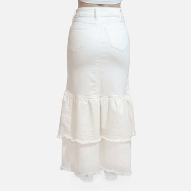 MAXI FALDA MUJER COTTONS JEANS SEFORA - 3