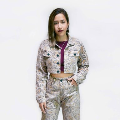 CASACA CROP MUJER COTTONS JEANS JESSI