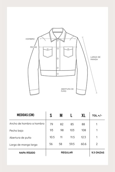 CASACA CROP MUJER COTTONS JEANS JESSI - 5