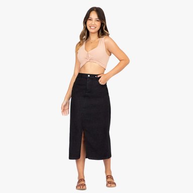 FALDA MIDI SLIM MUJER COTTONS JEANS IRLANDA - 2