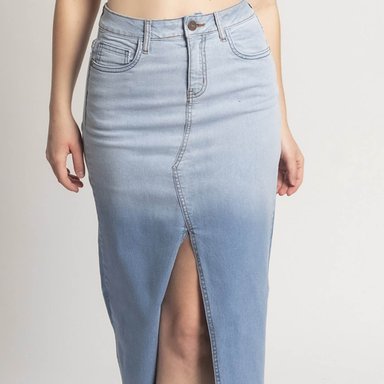 FALDA MIDI SLIM MUJER COTTONS JEANS IRLANDA - 3