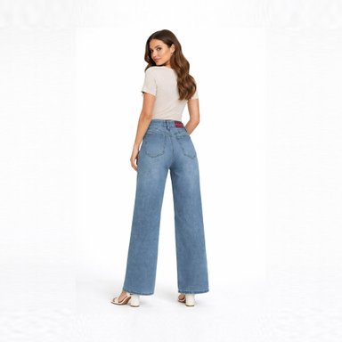 JEAN WIDE LEG PARA MUJER COTTONS JEANS ALIA - 2
