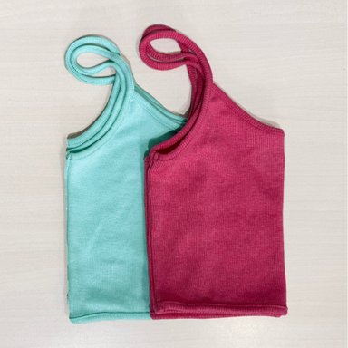 PACK TOP STRAPLESS PARA NIÑA COTTONS JEANS  DIAMOND PACKX2