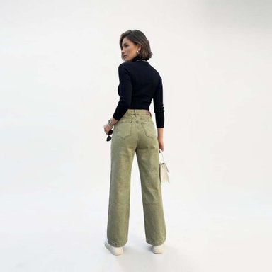 JEAN WIDE LEG PARA MUJER COTTONS JEANS DUNA - 4
