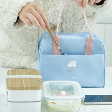 LONCHERA MINARI TÉRMICA DE ALIMENTOS Y BEBIDAS V2 CELESTE - 2