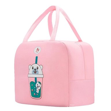 LONCHERA MINARI TÉRMICA PARA NIÑOS BOLSA IMPERMEABLE 721L ROSADO