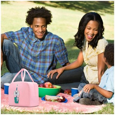 LONCHERA MINARI TÉRMICA PARA NIÑOS BOLSA IMPERMEABLE 721L ROSADO - 2