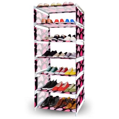 ZAPATERA ORGANIZADOR DE ZAPATOS ESTANTE 7 PISOS CORAZÓN ZP7