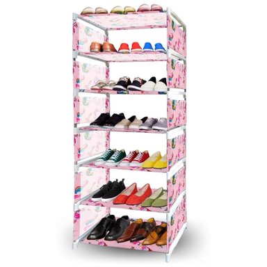 ZAPATERA MINARI ROSADO ORGANIZADOR ZAPATOS ESTANTE 7 PISOS UNICORNIO ZP7