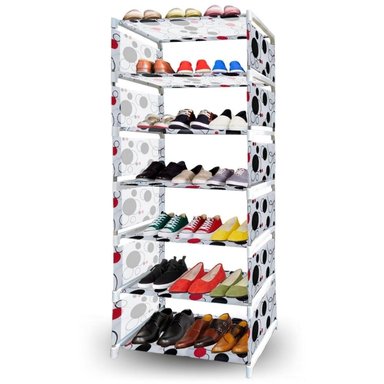 ZAPATERA ORGANIZADOR DE ZAPATOS ESTANTE 7 PISOS BLANCO ZP7