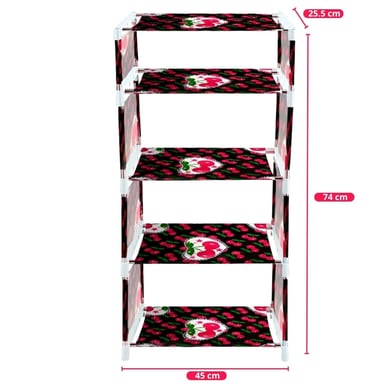 ZAPATERA ORGANIZADOR DE ZAPATOS ESTANTE 5 PISOS DISEÑO CEREZAS ZP5 - 4