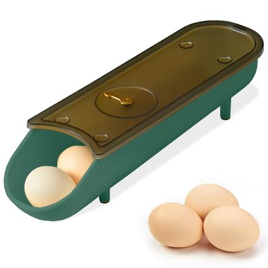 ORGANIZADOR DISPENSADOR PORTA HUEVOS VERDE D14