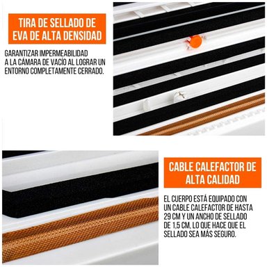 SELLADOR MINARI DE BOLSAS AL VACIO ELECTRICO + 10 ALIMENTOS S85 - 2