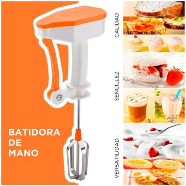 BATIDOR A MANO MINARI MANUAL MEZCLADOR MULTIFUNCIONAL 93V - 2