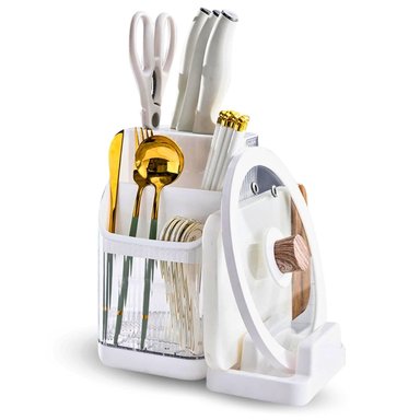 ORGANIZADOR ESCURRIDOR PORTA CUBIERTOS CUCHILLOS TABLAS Y TAPAS BL E05
