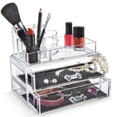 ORGANIZADOR DE MAQUILLAJE JOYAS COSMÉTICOS JOYERO ACRÍLICO 86V