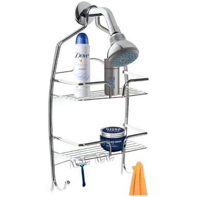ORGANIZADOR COLGANTE PARA DUCHA BAÑO CON COLGADORES OD3