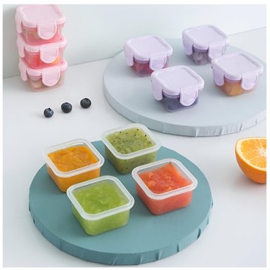 SET DE 4 MINI TÁPER PARA LONCHERA MULTIUSOS T293 - COLOR ALEATORIO