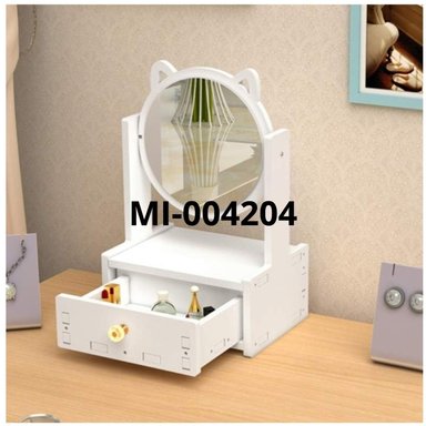 PACK X2 ORGANIZADOR DE MAQUILLAJE Y JOYAS CON ESPEJO GATITO JG1 - 2