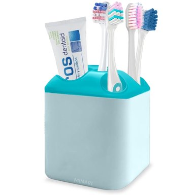 ORGANIZADOR DE CEPILLOS DE DIENTES ACCESORIOS DE BAÑO CELESTE C20