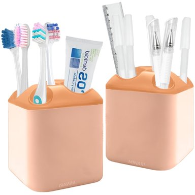 ORGANIZADOR DE CEPILLOS DE DIENTES ACCESORIOS DE BAÑO ROSADO C20