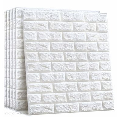PAPEL TAPIZ ESPUMA 3D PEGATINA AUTOADHESIVA DE PARED 77X70CM 1UND