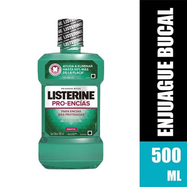 ENJUAGUE BUCAL LISTERINE DIENTES Y ENCÍAS500 ML