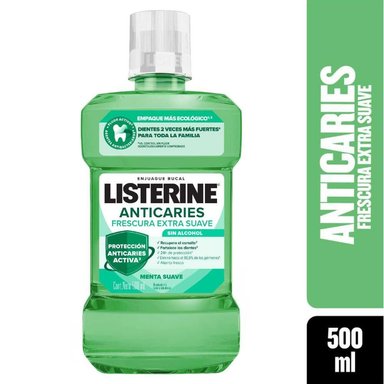 ENJUAGUE BUCAL LISTERINE ZERO ANTICARIES 500 ML