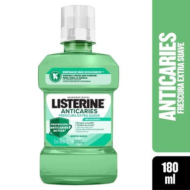 ENJUAGUE BUCAL LISTERINE ANTICARIES 180ML