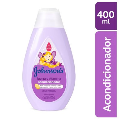 ACONDICIONADOR JOHNSON'S FUERZA Y VITAMINA 400 ML