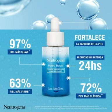 SERUM FACIAL NEUTROGENA CONCENTRADO HYDROBOOST ACIDO HIALURONICO 30 ML - 4