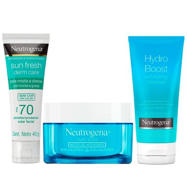 SET TRATAMIENTO NEUTROGENA EXFOLIANTE + HUMECTANTE + PROTECTOR SOLAR - 1