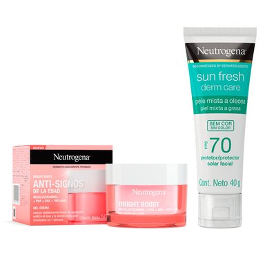 SET TRATAMIENTO NEUTROGENA GEL CREMA 50 GR + PROTECTOR SOLAR SPF 70 40 GR - 1