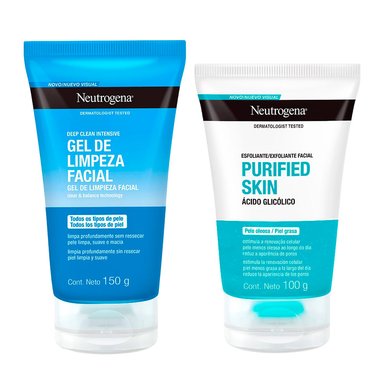 SET NEUTROGENA DUO GEL DEEP CLEAN + EXFOLIANTE PURIFIED SKIN - 1