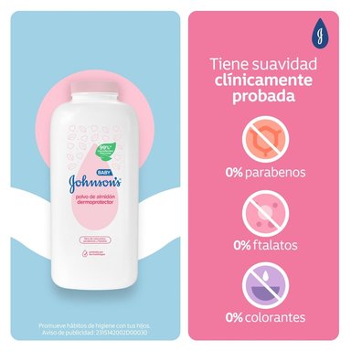 TALCO DE ALMIDÓN DERMOPROTECTOR JOHNSON BABY ORIGINAL 100G - 3
