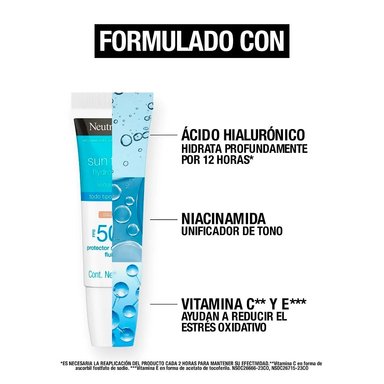 PROTECTOR SOLAR NEUTROGENA HYDRO BOOST FPS50 COLOR 2.0 - 6