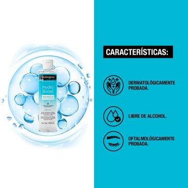 AGUA MICELAR NEUTROGENA HYDRO BOOST 400 ML - 2