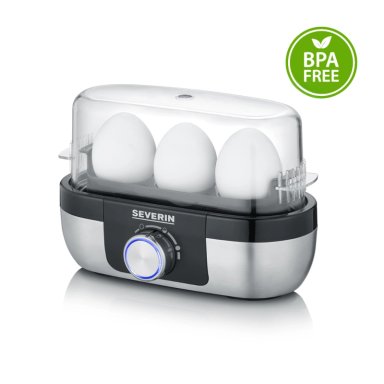 HERVIDOR DE HUEVOS SEVERIN EK 3163 3 UNID PORTATIL BPA FREE