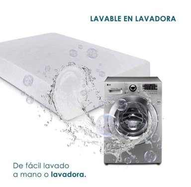 FUNDA PROTECTORA COLCHON DYV 1.5 PLAZAS 180 HILOS BLANCO IMPERMEABLE DYV C/CIERRE ACOLCHADO - 5