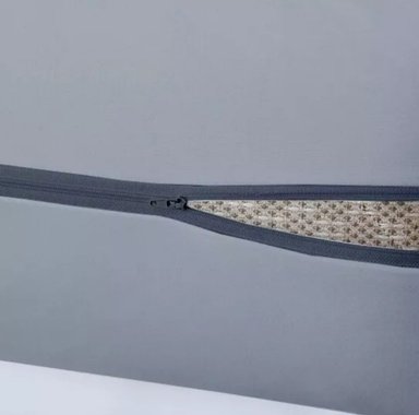 FUNDA PROTECTORA DE COLCHON DYV C/CIERRE 180 HILOS ACOLCHADO A PRUEBA DE AGUA - QUEEN - PLOMO GRIS - 2
