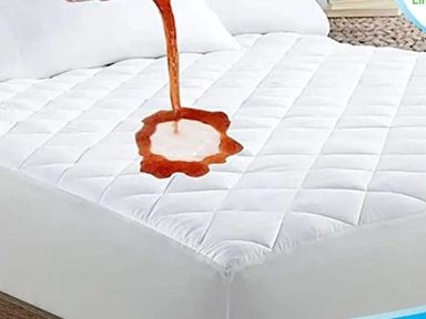 FUNDA PROTECTORA DE COLCHON DYV C/CIERRE 180 HILOS ACOLCHADO A PRUEBA DE AGUA - QUEEN - BLANCO