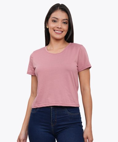 POLO TIPO CROOP MANGA CORTA MUJER