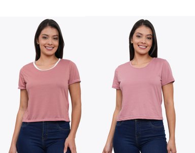 POLO PACK X2 MANGA CORTA MUJER AZAYU